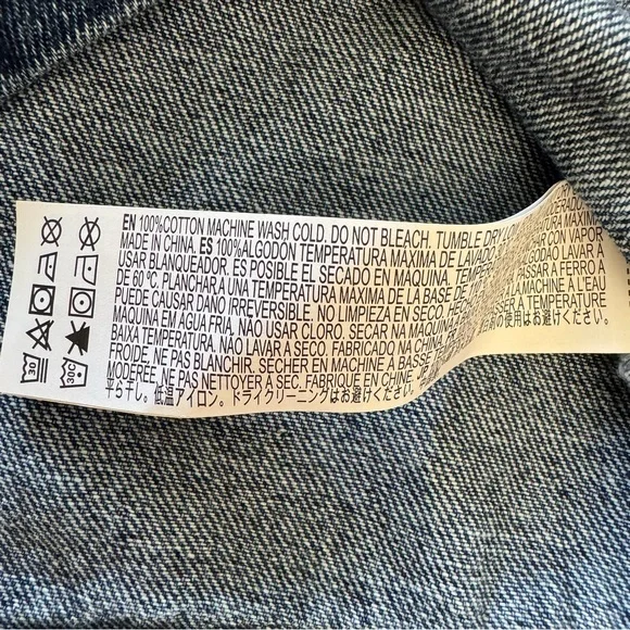 Forever 21 Blue Denim Jeans Dress Straight Sleeveless Belted Girls 11/12 NWT - Picture 9 of 9